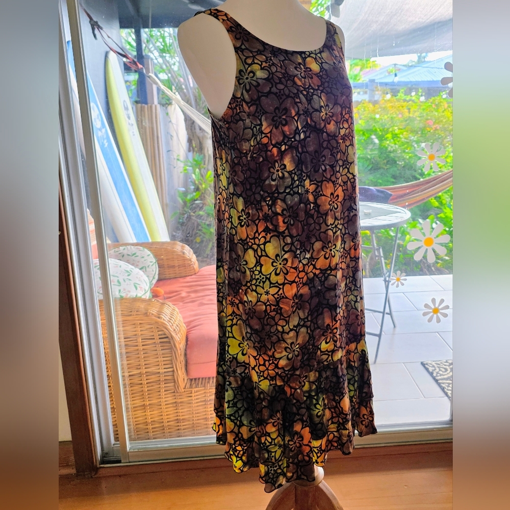 Blue Ginger HAWAII SUNDRESS Sun Dress FALL Colors SMALL - Picture 6 of 6